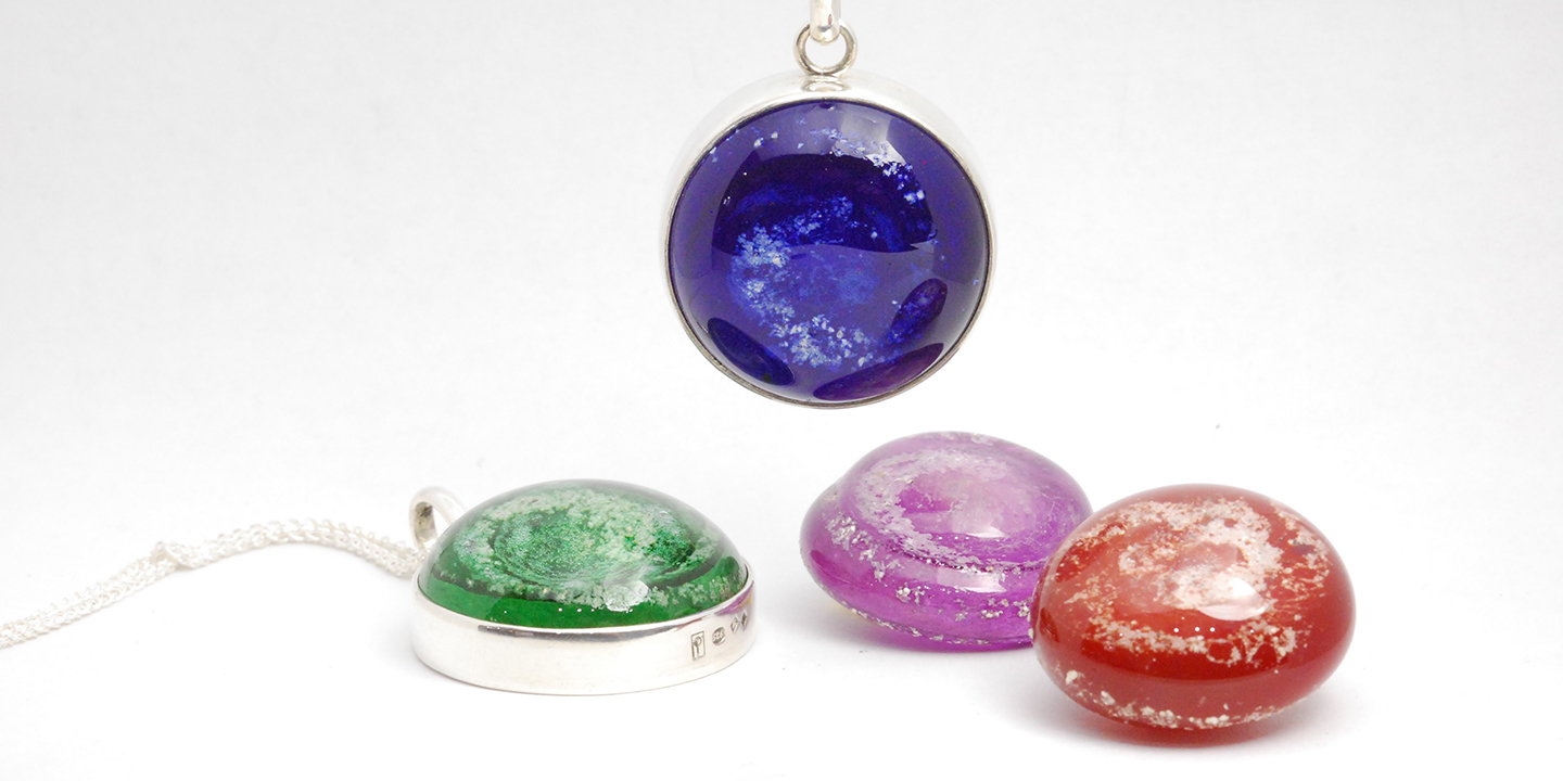 memorial glass pendants