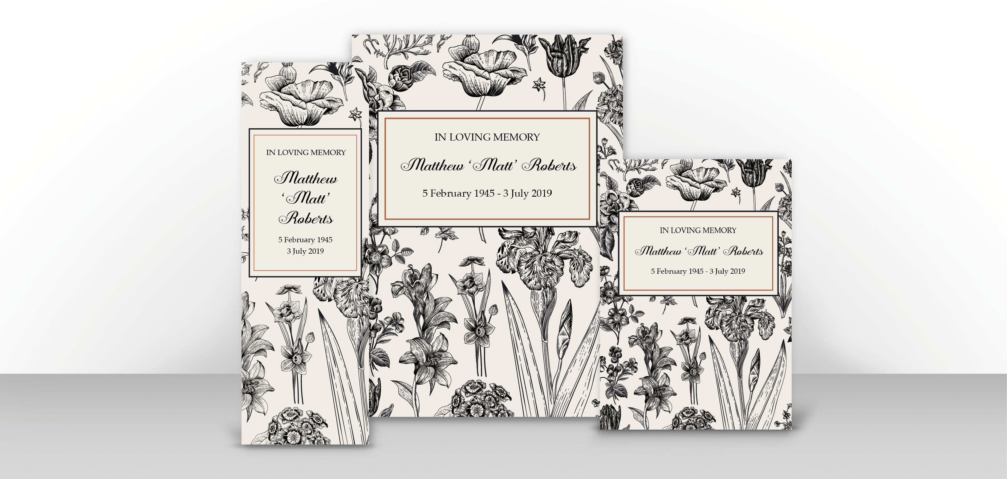 Traditional Collection memorial stationery