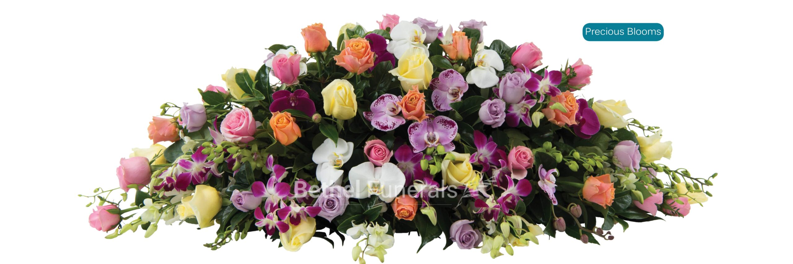 Precious blooms funeral flower arrangement