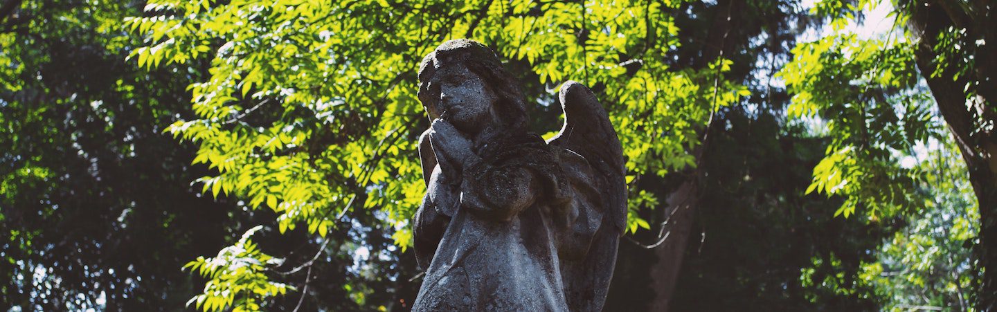 Angel statue in memorial park