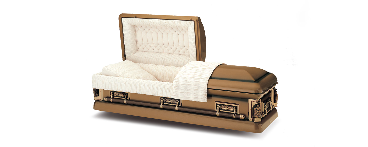 Sierra Bronze 18 gauge carbon steel casket