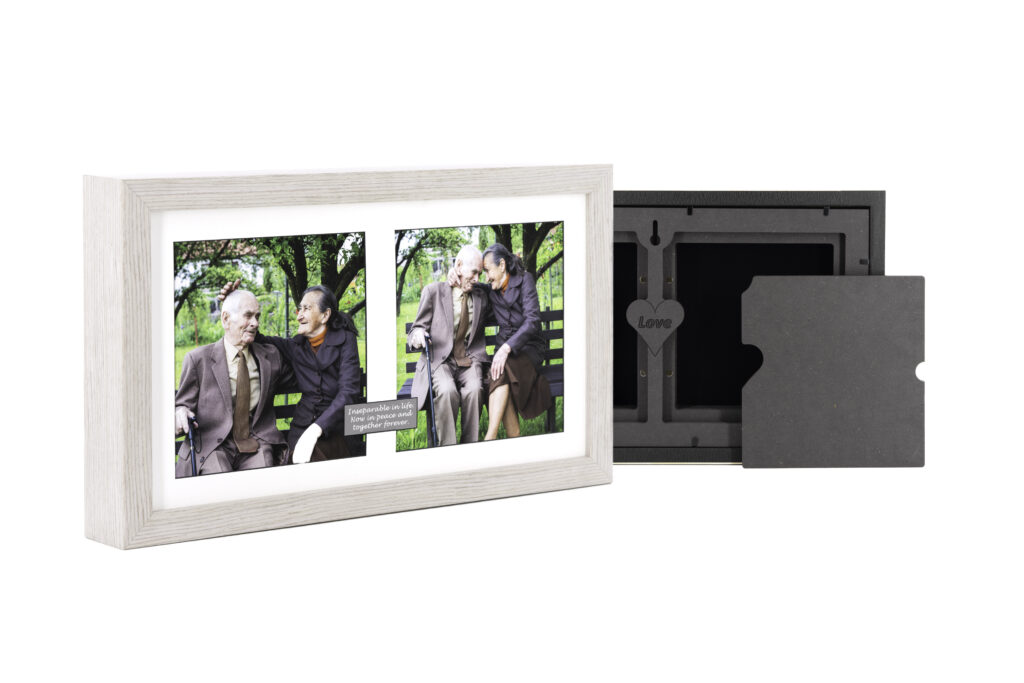 AURFDUAL-LIGHTGREY-15x8DualUrnFrame-frontback